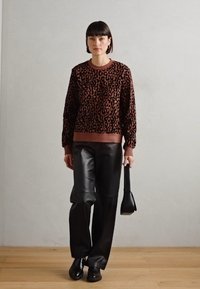 Scotch & Soda FLOCK ARTWORK REGULAR - Sweatshirt - brown