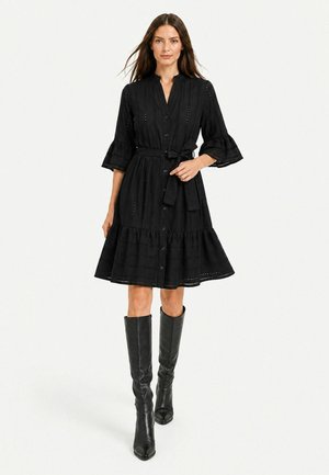 AMERICANDREAMS, MONA DRESS - Φόρεμα πουκάμισο - black