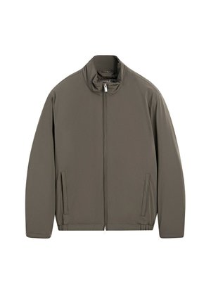 Massimo Dutti, LIGHTWEIGHT QUILTED BOMBER JACKET - Dunjakker - dark green
