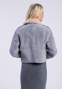 Freaky Nation HELEN - Leren jas - spirit grey