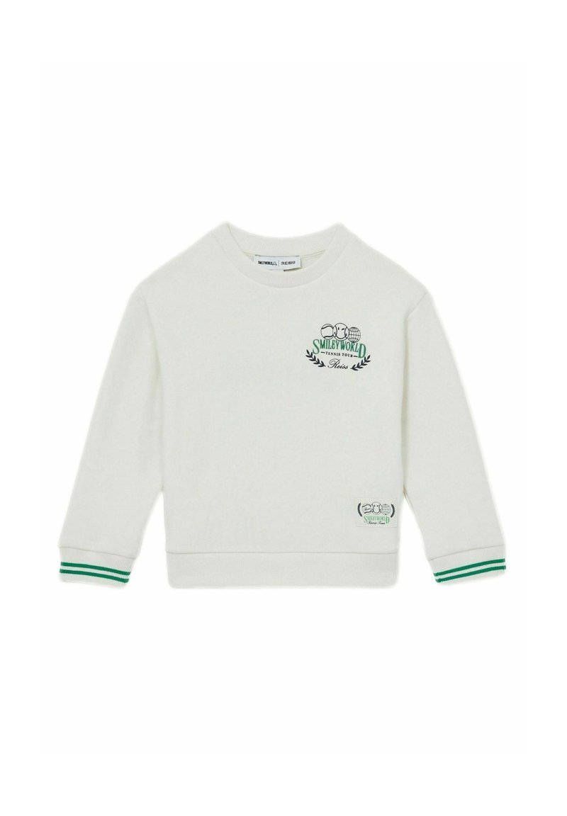 Reiss REISS SMILEYWORLD | REISS LOGO SWEATSHIRT UNISEX FIT - Felpa - white