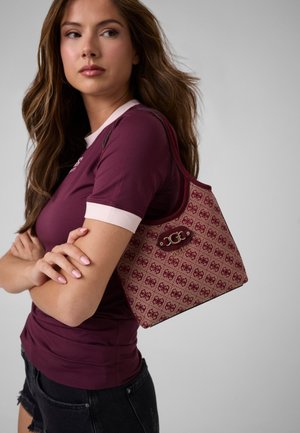 Guess, SAMANTHA LOGO MINI SHOPPER TASCHE - Håndtasker - rot merf