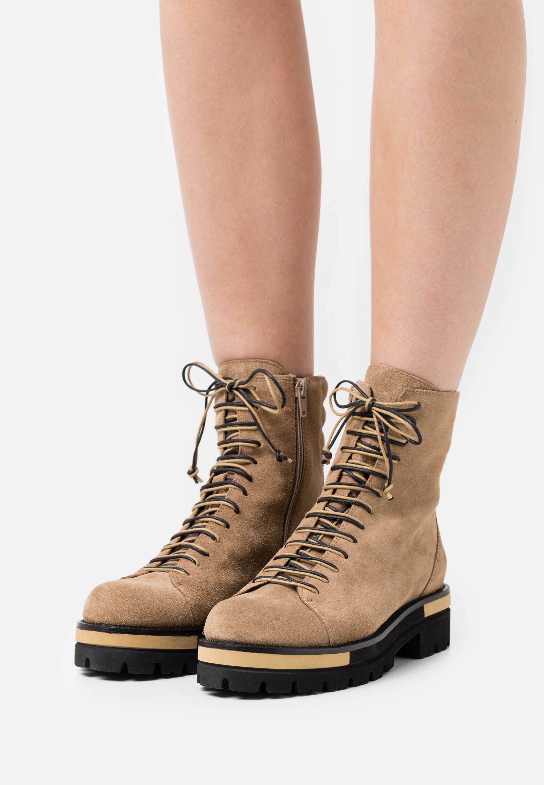 Bruno Premi Botines con cordones - faggio/beige/marrón - Zalando.es