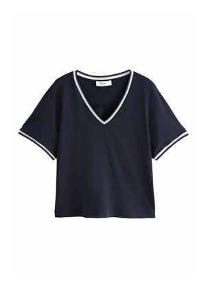 Next V-NECK PETITE - Paprasti marškinėliai - navy