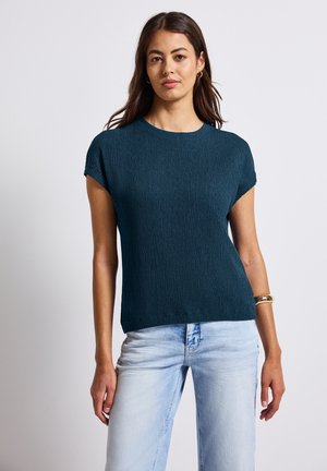Street One Print T-shirt - türkis