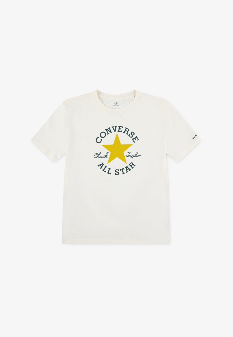 Converse DISSECTED CHUCK PATCH SS - T-shirt imprimé - egret/sunny angle