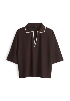 OPUS, LOOSE FIT POLO - Poloshirt - affogato
