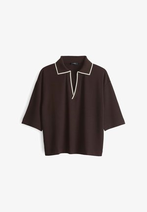 OPUS, LOOSE FIT POLO - Poloshirt - affogato