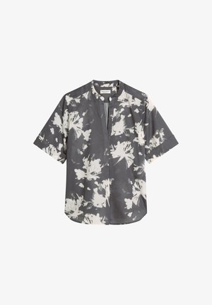 Marc O'Polo, SHORT SLEEVE TUNIC, V-NECK, FEMININE SHAPE, PRINT - Bluse - multi/ oxide grey