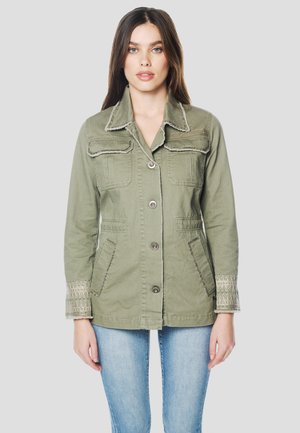 ADJUSTABLE WAIST SPARKLES  - Abrigo corto - kaki   khaki