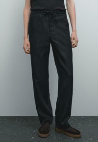 Massimo Dutti - Pantaloni - black Immagine in miniatura 1