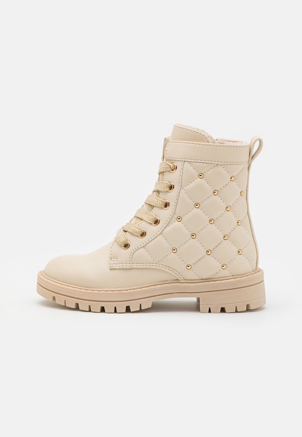 Lace-up ankle boots - nude