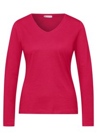 MIT GERUNDETEM V-NECK - Pitkähihainen paita - pink