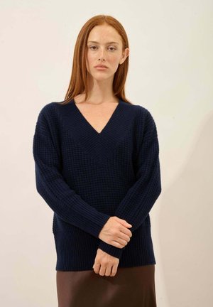 V-NECK - Jersey de punto - navy