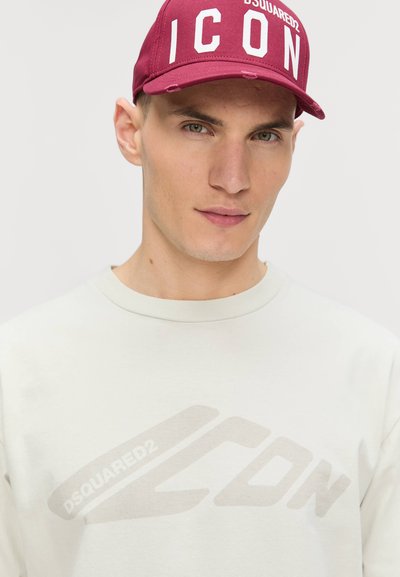 DSQUARED2 ICON LOOSE FIT TEE - T-shirts print - offwhite