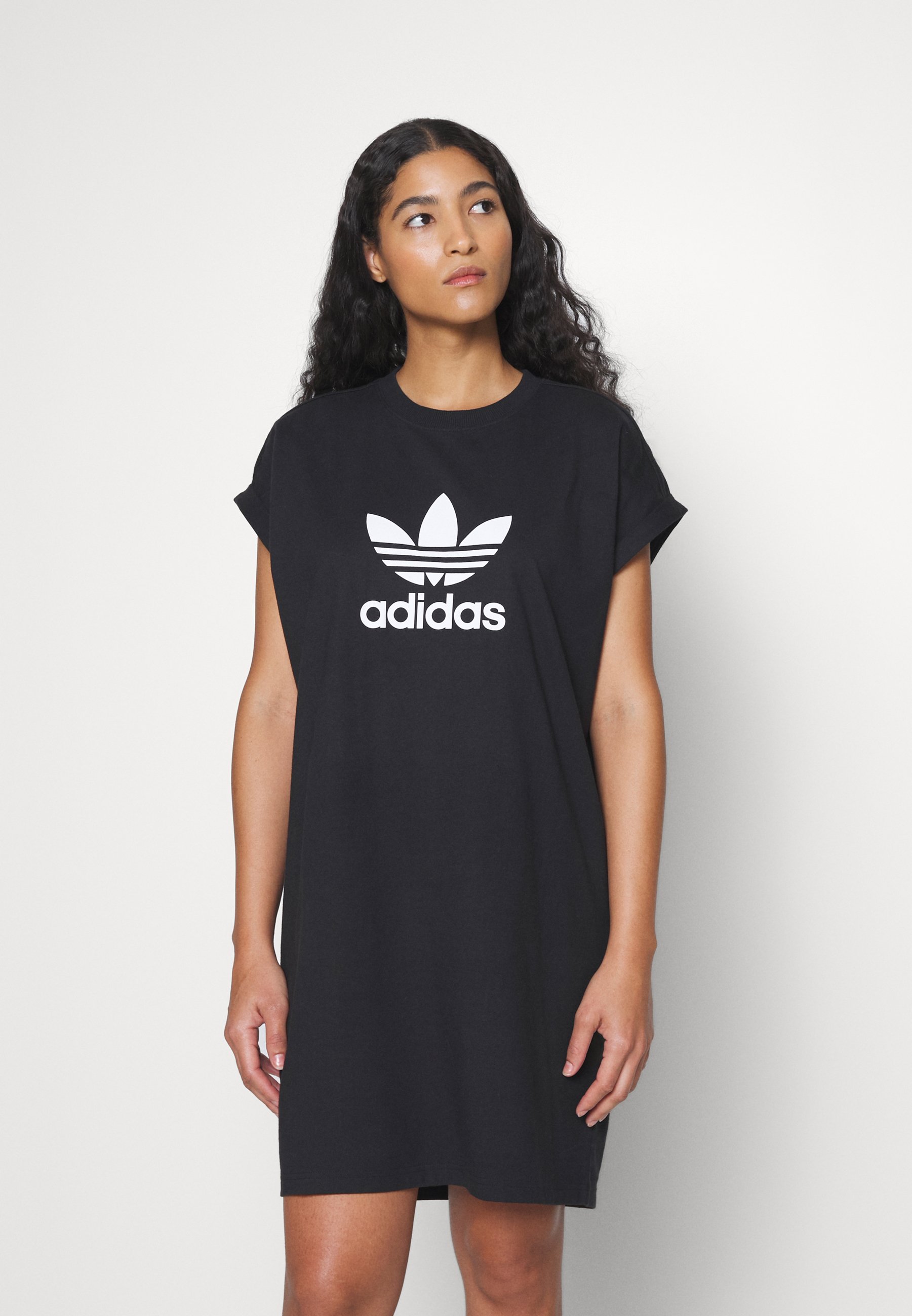 Grundlægger nok tæerne adidas Originals NEW - Jerseykjole - black/sort - Zalando.dk