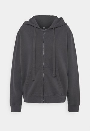 BASIC HOODIE WOMAN - veste en sweat zippée - asphalt