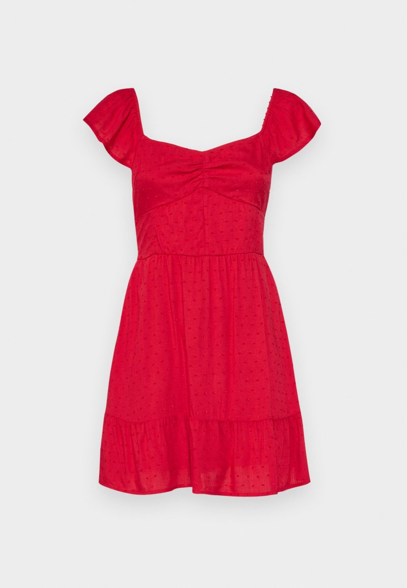 Hollister Co. PINCH BUST SKORT DRESS - Day dress - jester red/red -  Zalando.ie