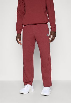 HERITAGE PANT - Pantalones deportivos - dark team red/heather/pale ivory
