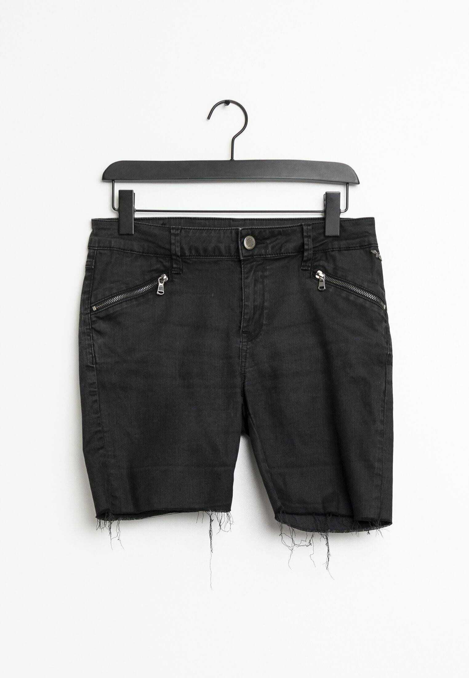 Mos Mosh Denim shorts - black - Zalando.ie