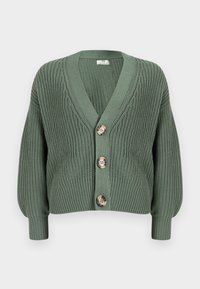 JDYJUSTY SHORT CARDIGAN - Vesta na kopčanje - laurel wreath