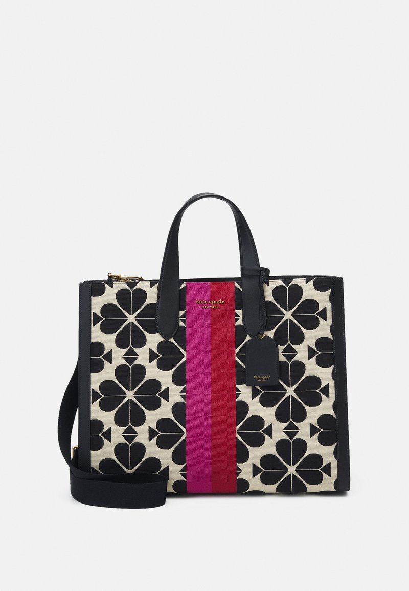 kate spade new york OVERSIZED FLOWER STRIPE MANHATTAN LARGE TOTE