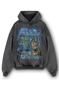 WORLD TOUR UNISEX - Sweat à capuche - black washed