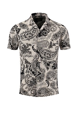Key Largo, KEY LARGO HEMD MSH KLPARK 1/2 PATTERNED - Hemd - offwhite-black