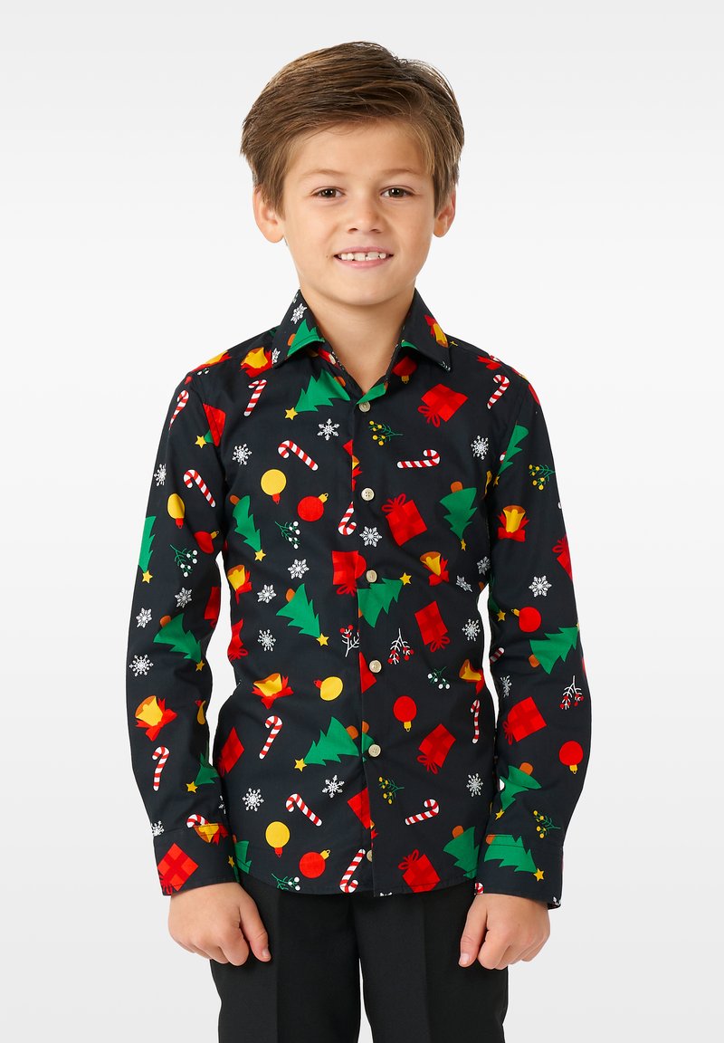 OppoSuits KIDS CHRISTMAS ICONS Chemise black/noir ZALANDO