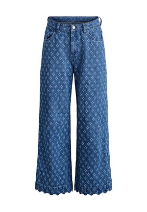 Zizzi, MYRA JEANS MIT WEITER PASSFORM UND ABGENUTZTER OPTIK - Τζιν χαλαρής εφαρμογής - blau