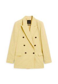 DOUBLE-BREASTED - Blazer - mustard yellow