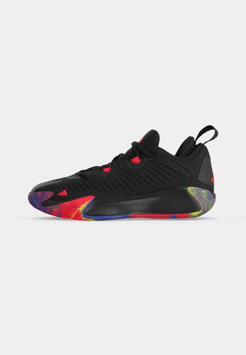 adidas INITIATION UNISEX - Basketball shoes - core black/lucid red/solar purple — photo 2