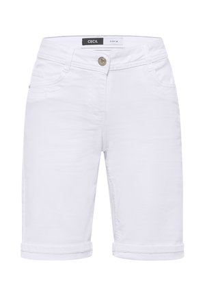 Cecil, SLIM LEG JEANSSHORTS IM CASUAL FIT - Shorts vaqueros - white