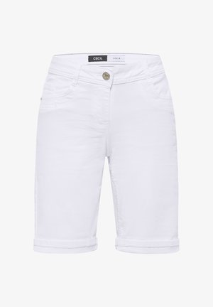 Cecil, SLIM LEG JEANSSHORTS IM CASUAL FIT - Shorts vaqueros - white