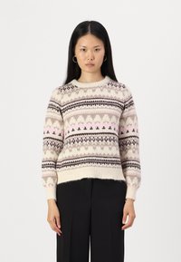 ONLY ONLMONTANA LIFE O NECK  - Vesta - whitecap gray/chocolate torte/silver mink/fairy tale