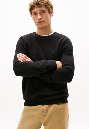 Tommy Hilfiger ESSENTIAL STRUCTURE CREW NECK - Pulover - black