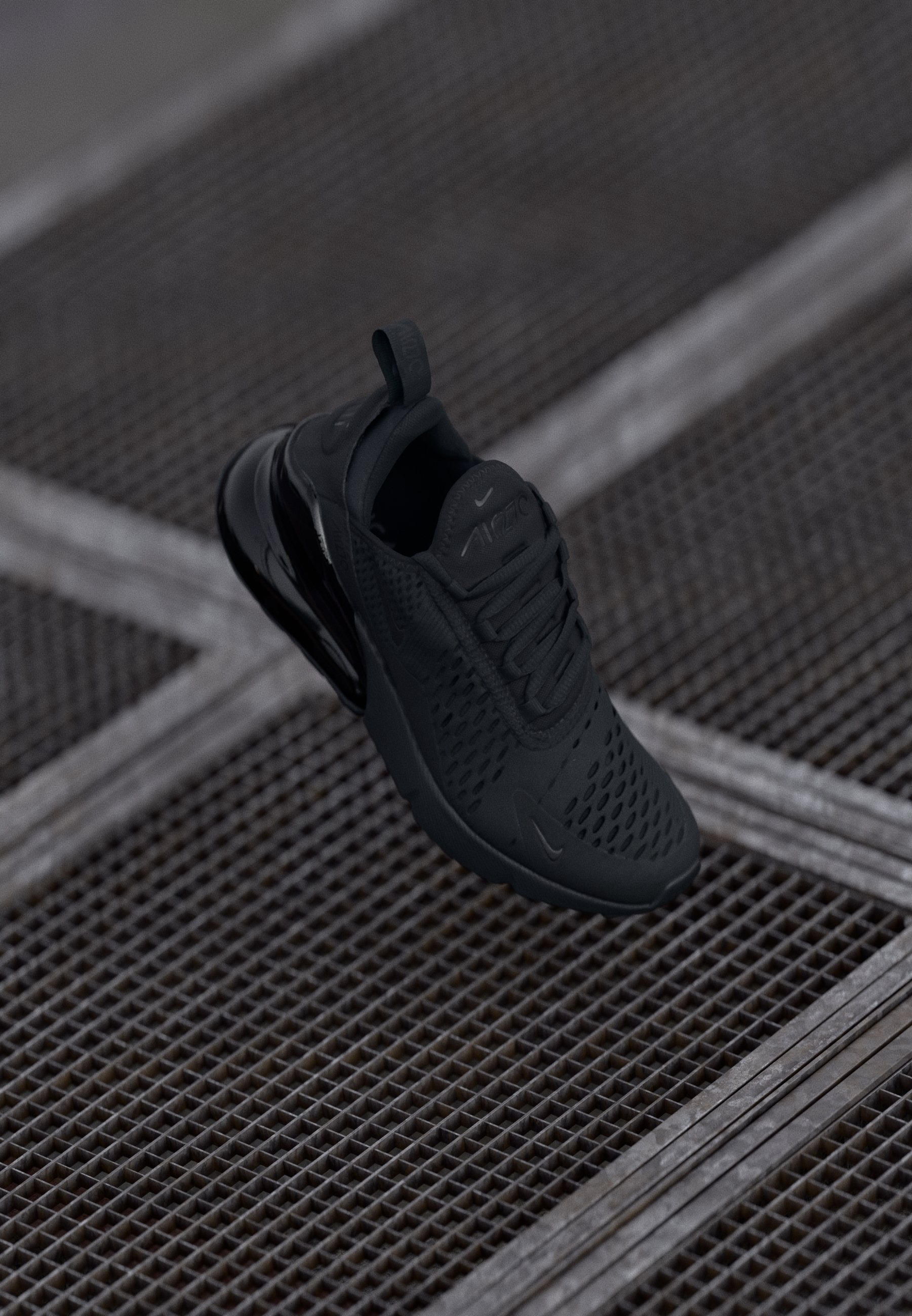 Air Max Schwarze Turnschuhe Mit Schwarzer Sohle Nike Sportswear