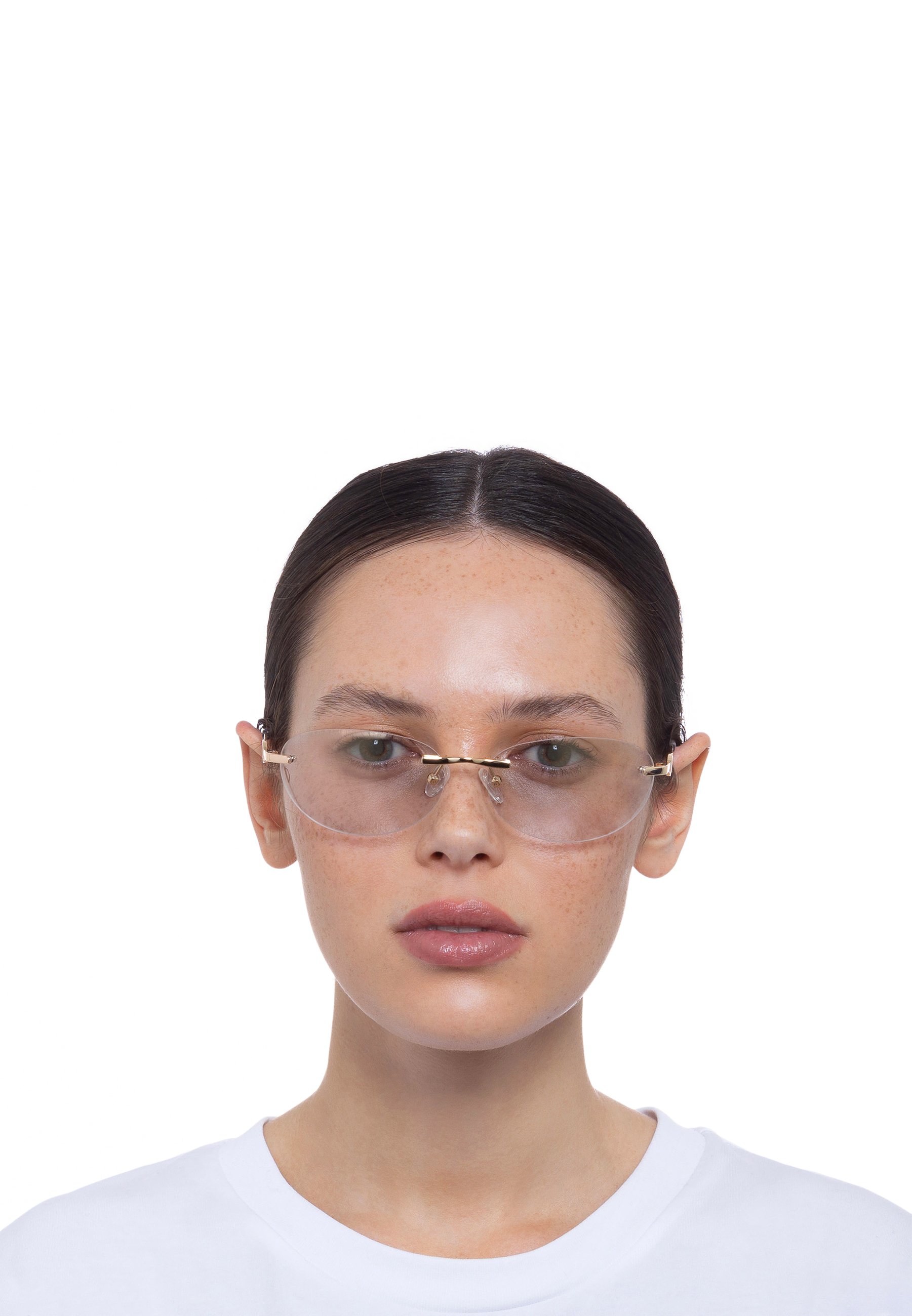 【関税込み】Le Specs ゴールド Slinky サングラス Slinky Gold Female Oval Sunglasses | Le Specs