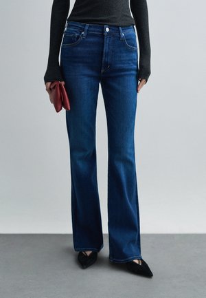 LILAH - Jean flare - dark-blue denim