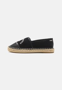 KARL LAGERFELD - MAISON SLIP ON - Háncstalpú vászoncipők - black Miniatűr kép 1