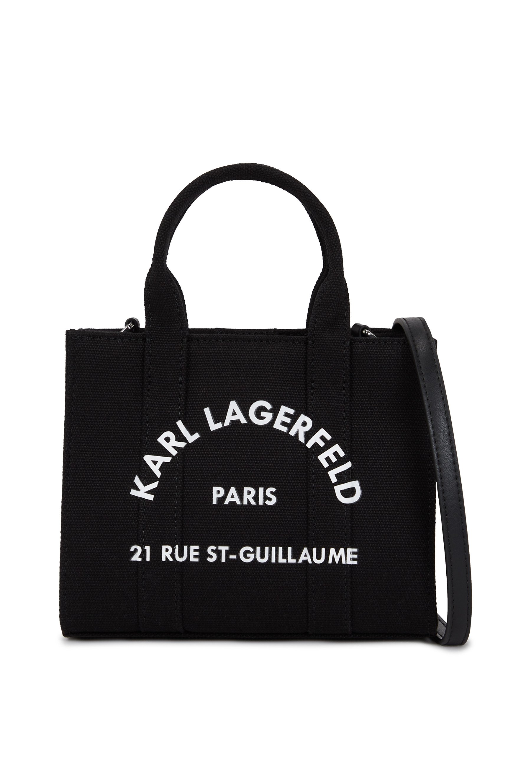 KARL LAGERFELD SQUARE MINI - Handbag - black - Zalando.co.uk