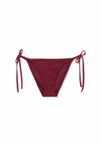 CRINKLE WAVES - Bikini-Hose - crinkle waves cherry red
