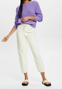 Esprit Stickad tröja - dark purple