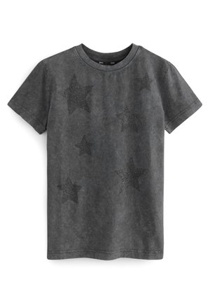 GLITTER STAR - Nyomott mintás póló - charcoal grey