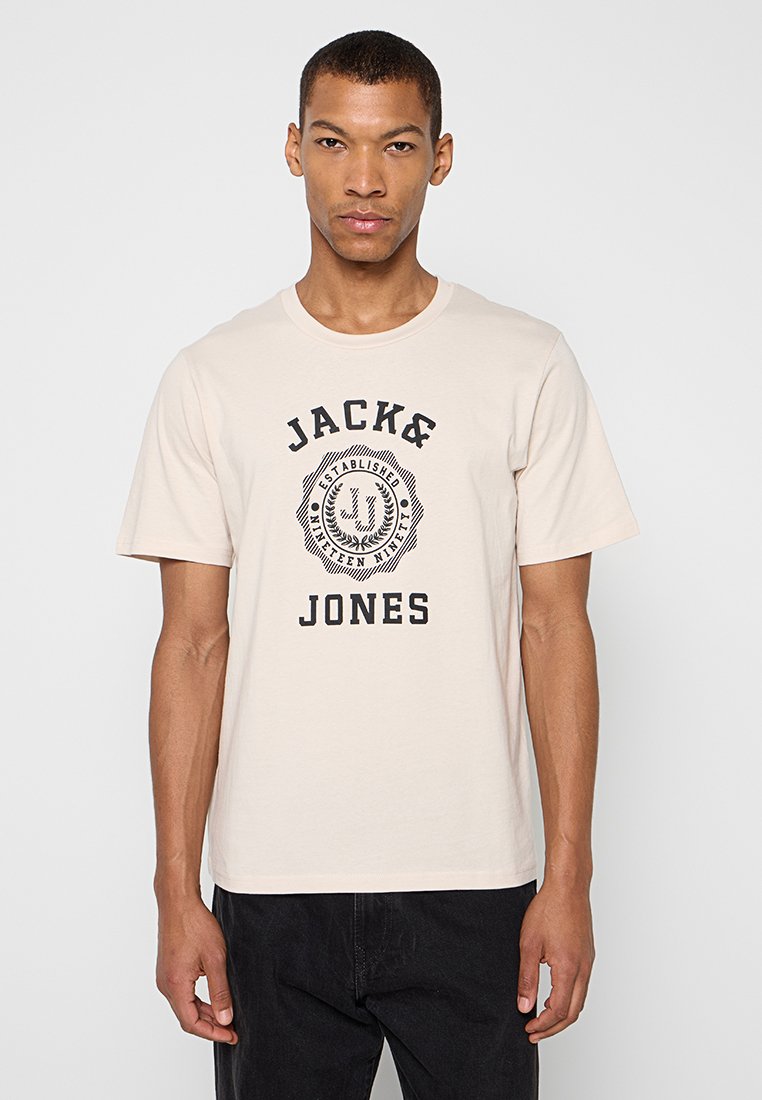 jack & jones T-shirt print beige