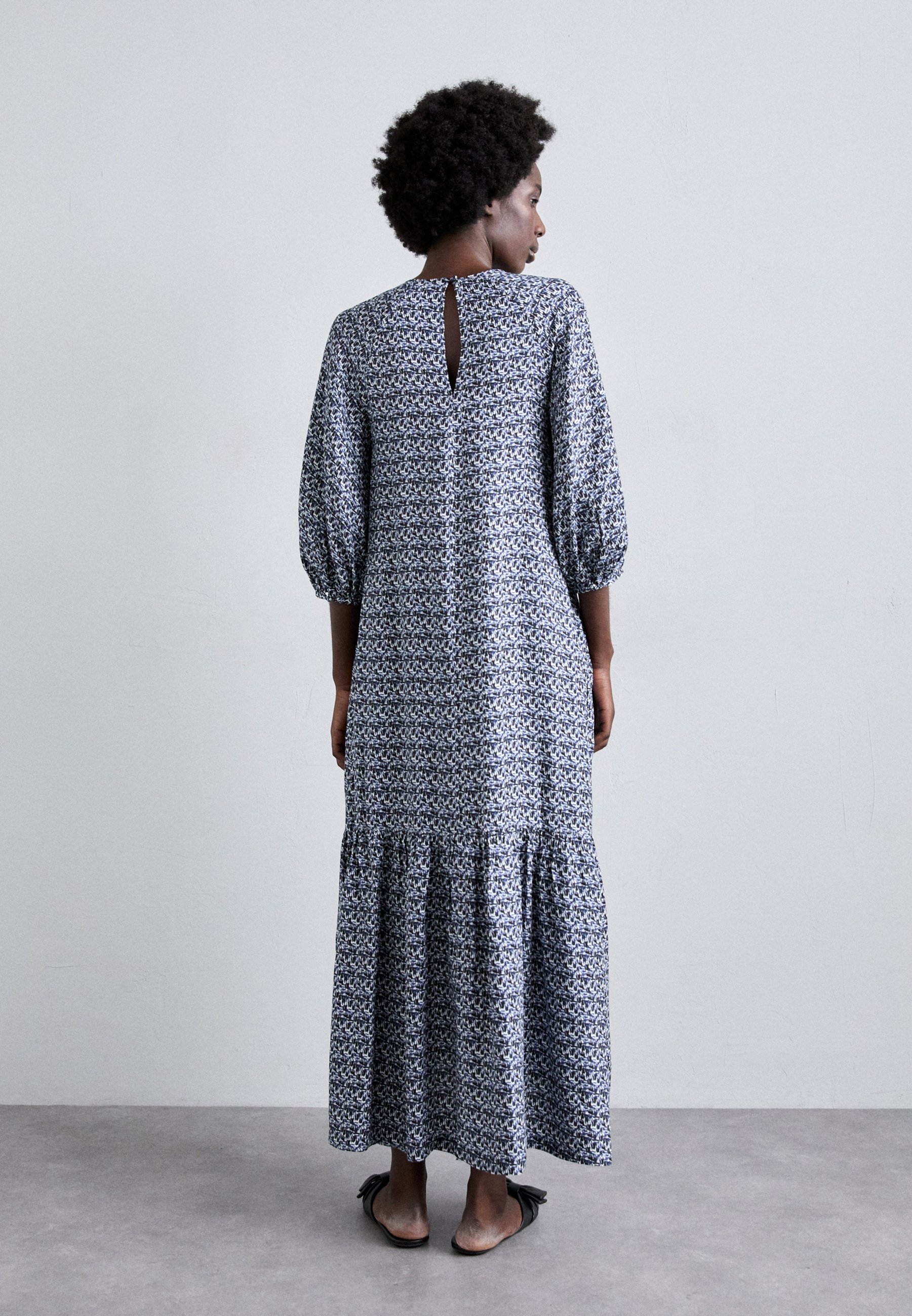 Rodebjer WANDA BRUSH - Maxi dress - ink pen/blue - Zalando.co.uk