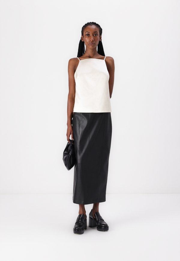 Satin Open-Back Apron Top - Top3