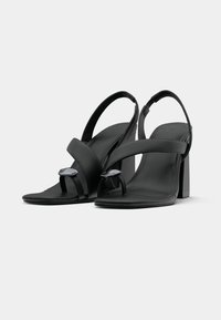 Zign Studio LEATHER - Sandalai su T formos dirželiu - black