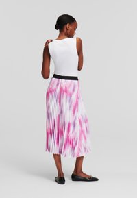 KARL LAGERFELD DEGRADÉ - Falda acampanada - spring crocus