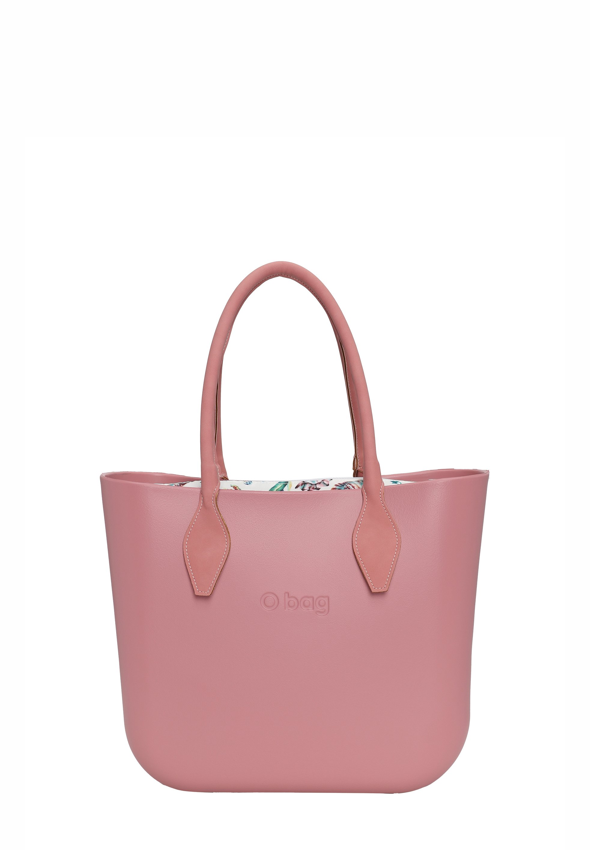 O Bag Shopping bag pink blush plain/rosa screziato